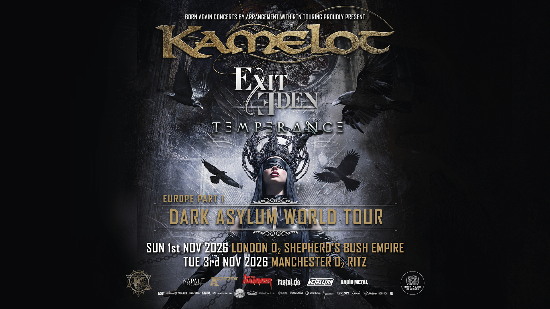 KAMELOT at O2 Shepherd's Bush Empire - London — event image